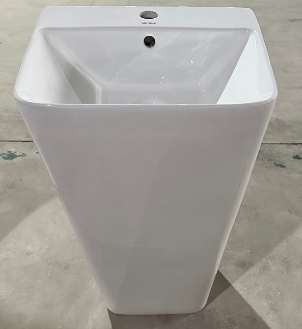 Раковина моноблок Mixxus STYLE-1101 з отвором під змішувач та переливом 440х380х830mm   ( MI6696 ) 37126 Харьков - изображение 9