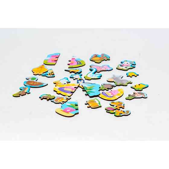 Дерев'яний магнітний пазл "Тваринки" Puz-22930, 35 елементів Вінниця