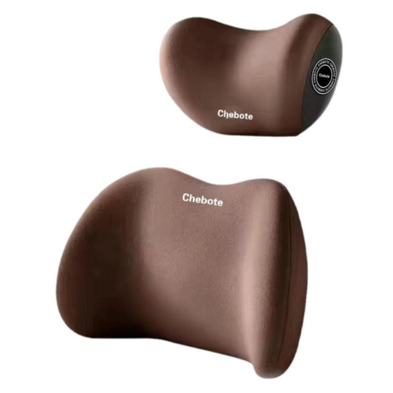 Набор подушек ортопедических под шею и спину в машину,подушки на подголовник и спинку сиденья,коричневые Каменец-Подольский