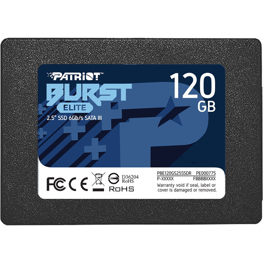 Накопичувач SSD 120 GB Patriot Burst Elite 2.5" SATAIII TLC (PBE120GS25SSDR) 2.5" Харків - фото 1