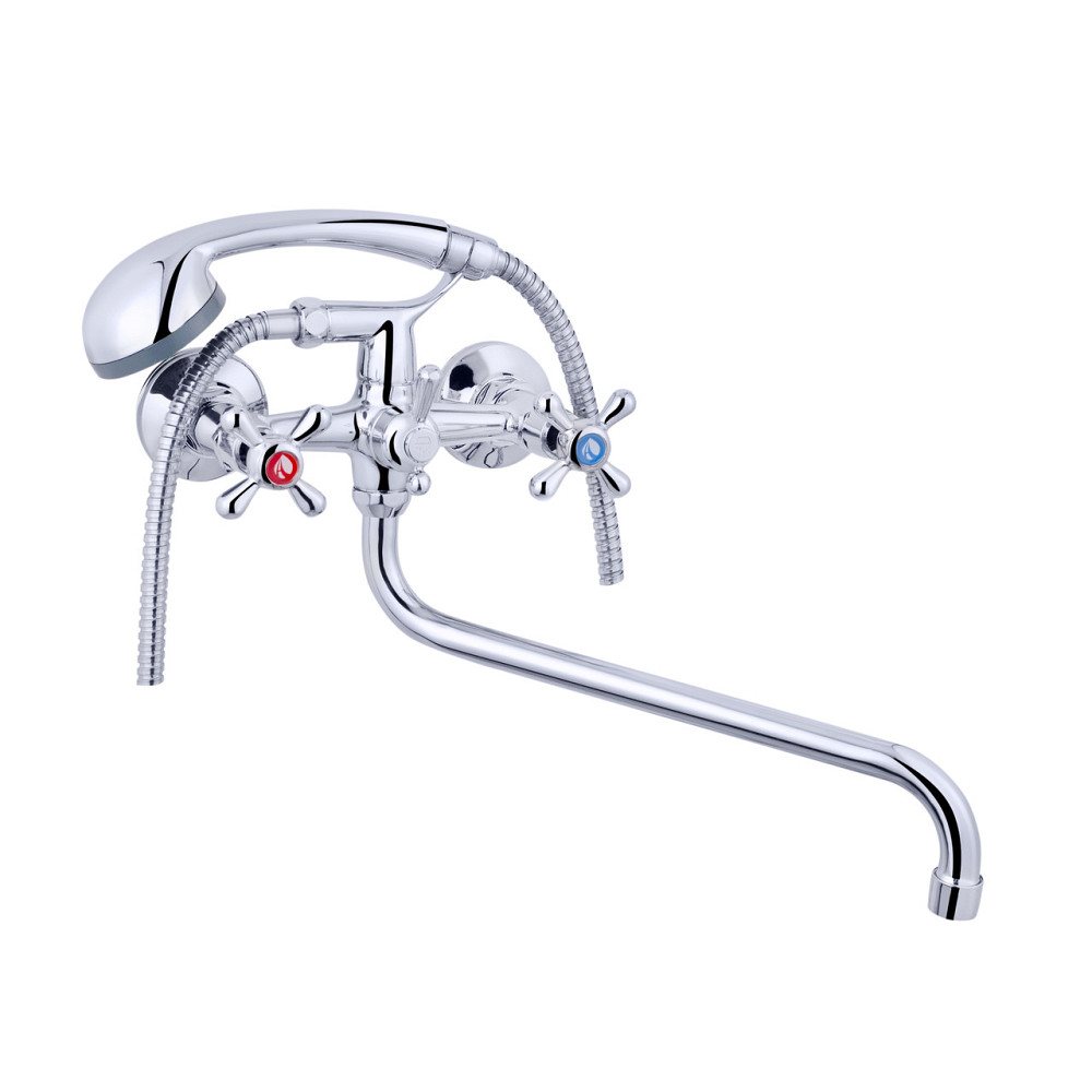 Змішувач для ванни Agua Toledo - C075 з душовим гарнітуром, хром Київ - фото 1