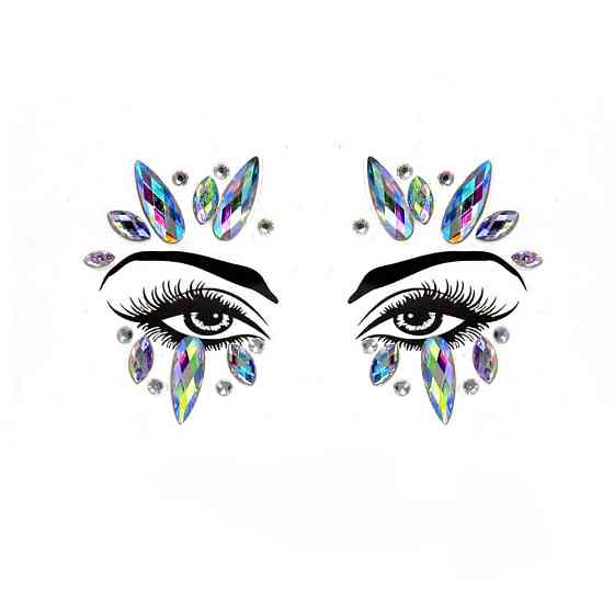 Стрази для очей і обличчя one size різнобарвний Київ