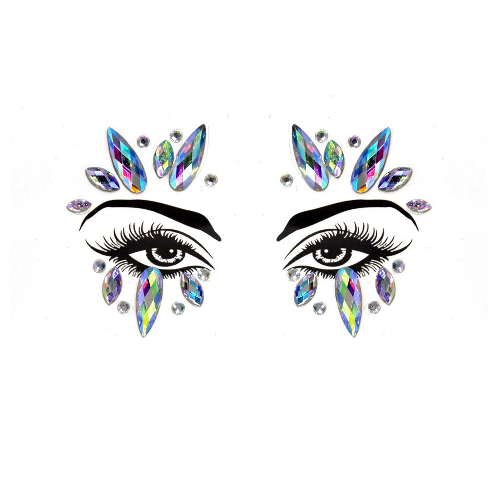 Стрази для очей і обличчя one size різнобарвний Київ - фото 1