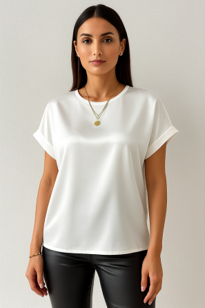 Жіноча футболка з шовку Армані Білий L Харків