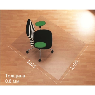 Килимок під крісло Аклас AironTrade 1250х1025х0.8 Прозорий (10027011) Вінниця - фото 2