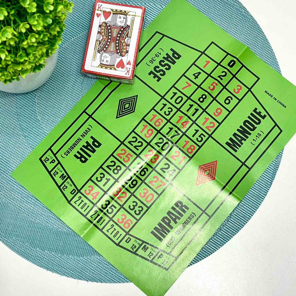 Настільна гра Казино покер рулетка фішки полотно (88130F) Чернігів - фото 2