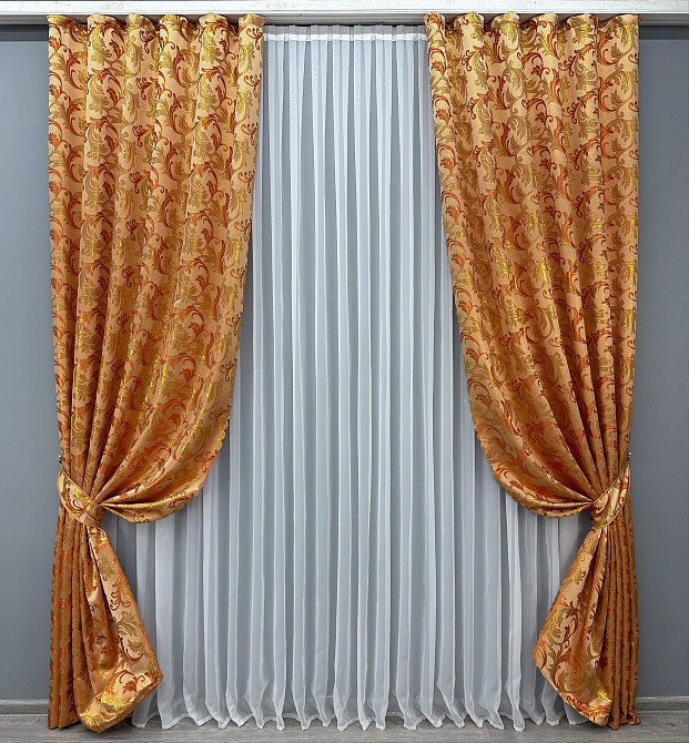 Шторная ткань жаккард 