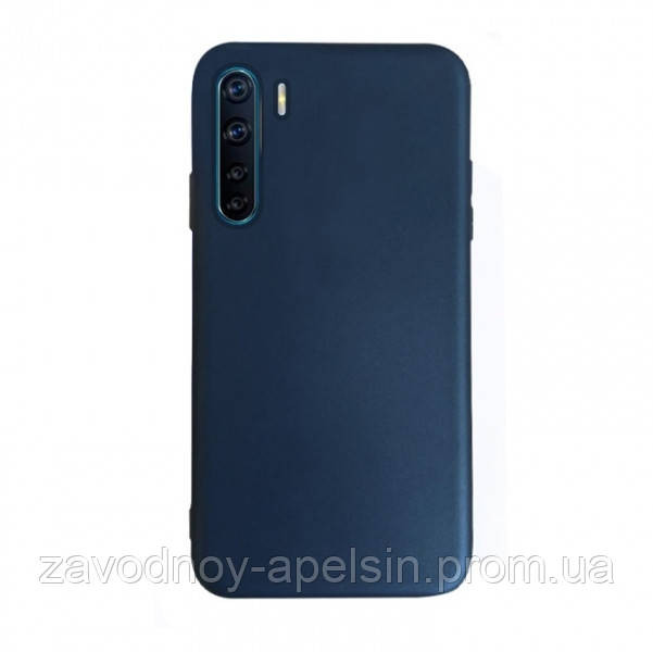 Oppo A91 Reno 3 силиконовый чехол (синий) Одесса - изображение 1