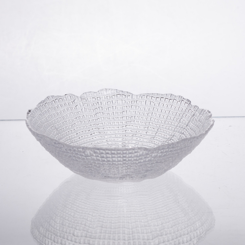 Маленька кругла скляна салатниця 350 мл Київ - фото 1