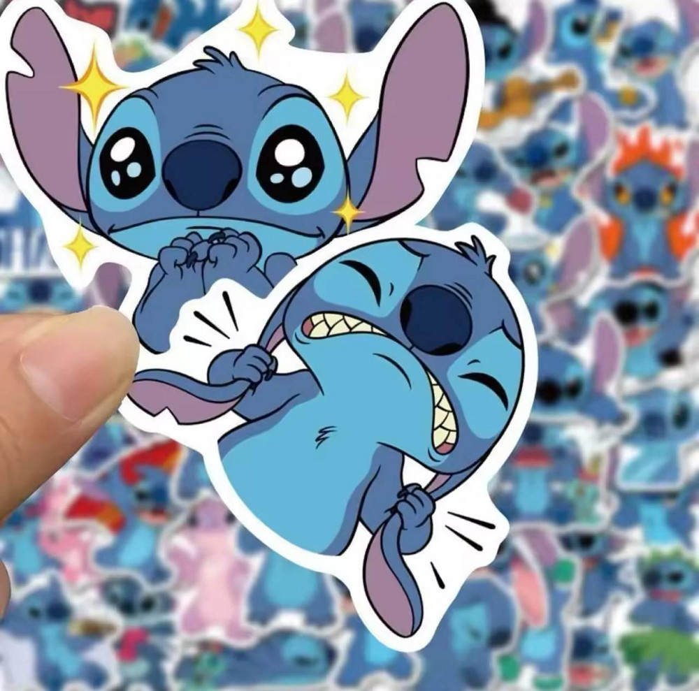 Набір наклейок (стікерів) Disney "Ліло і Стіч" (50 шт.) стікербомбінг для телефону, ноутбука, планше Київ - фото 3