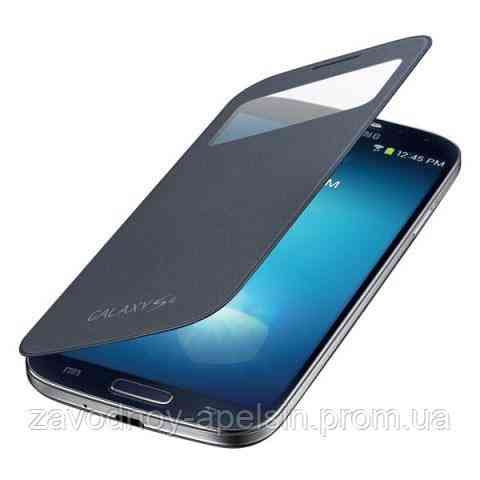Чохол книжка кришка Samsung I9500 I9505 S4 S-View чорний Одеса