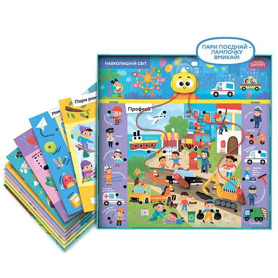 Електронна логічна гра "Вікторина навколишній світ" Kiddi Smart 157-A-0022-UA, зі світлом і звуком Вінниця