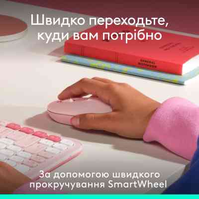 Мишка Logitech POP Mouse With Emoji Bluetooth Rose (910-007413) Вінниця