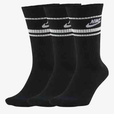 Шкарпетки Nike U Nk Crew Nsw Essential Stripe 3pr CQ0301-010 34-38 3 пари Чорний (194955069226) Вінниця