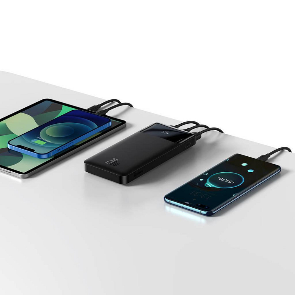 Power bank (Внешний аккумулятор) Baseus Bipow 20W 10000mAh PPBD050301 (Черный) Николаев - изображение 5