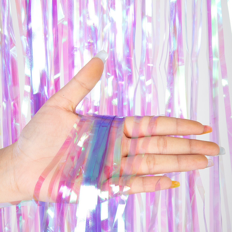 Дождик на фотозону новогодний 2 м на 1 м перламутрово-фиолетовый Киев - изображение 1