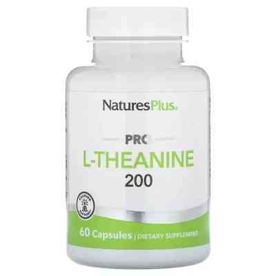 Витаминно-минеральный комплекс Natures Plus L-Теанин, 200 мг, Pro L-Theanine 200, 60 капсул (NAP-05166) Винница