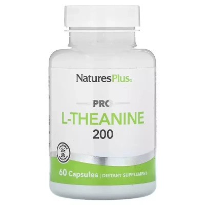 Витаминно-минеральный комплекс Natures Plus L-Теанин, 200 мг, Pro L-Theanine 200, 60 капсул (NAP-05166) Винница - изображение 1
