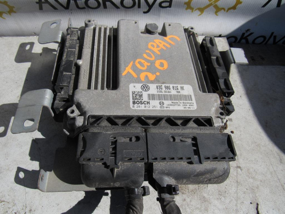 Блок керування двигуном VW Touran 2.0 tdi 2003-2010 (03G906016HK) Ковель - фото 1