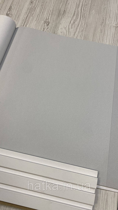 Шпалери метрові вінілові на флізеліні A.S.Creation Elite of Shades1.06x10 однотон світлий сірий 78653-2 Київ - фото 1