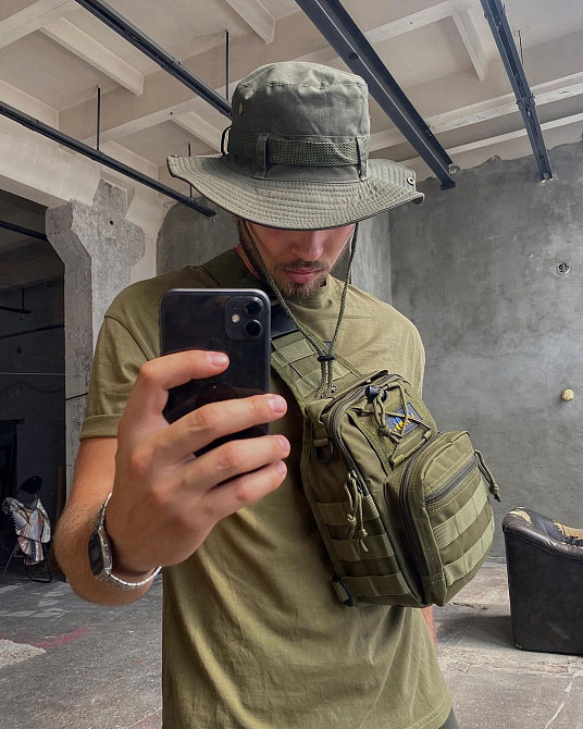 Сумка через плечо военной расцветки, Практичная мужская сумка слинг Мужская армейская XN-61 Львов - изображение 7