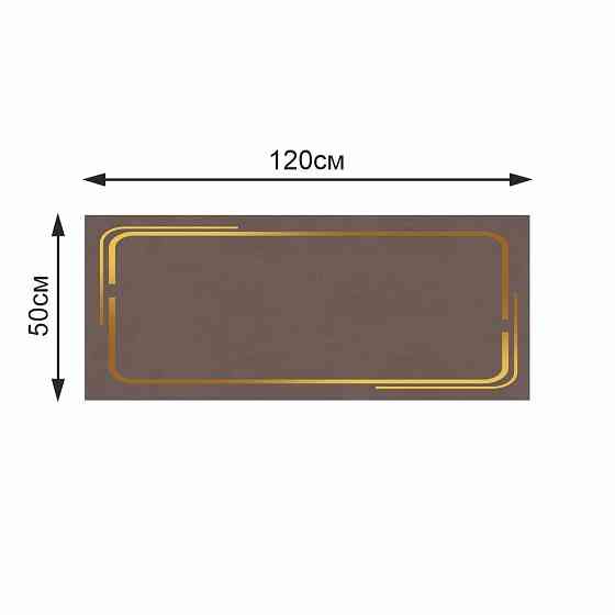 Суперпоглинаючий Діатомітовий Килимок Aquarius для ванної та кухні 50 х 120 см Коричневий Мармур Буча