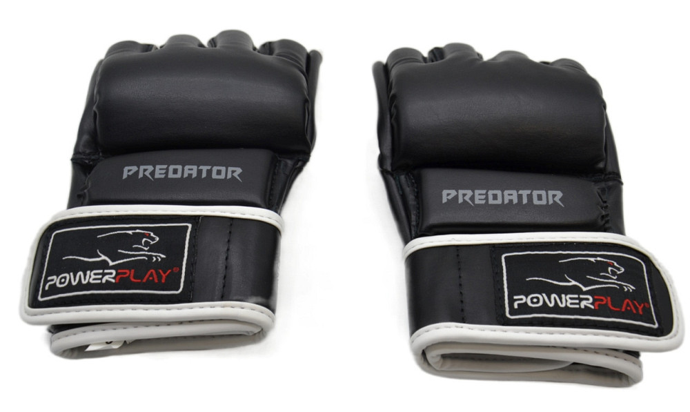 Рукавиці для MMA PowerPlay 3056 Чорні XL Кам'янське - фото 8