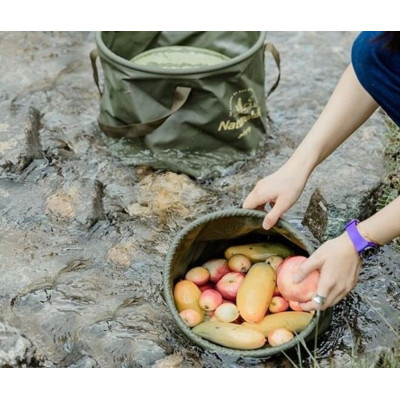 Відро складне Naturehike ПВХ NH20SJ040 20 л зелене (6927595764640) Вінниця - фото 2