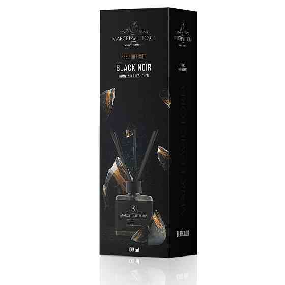 Аромадифузор для дому "Reed Diffuser" Black Noir (Чорний Нуар) 100мл Marcela&Victoria Київ