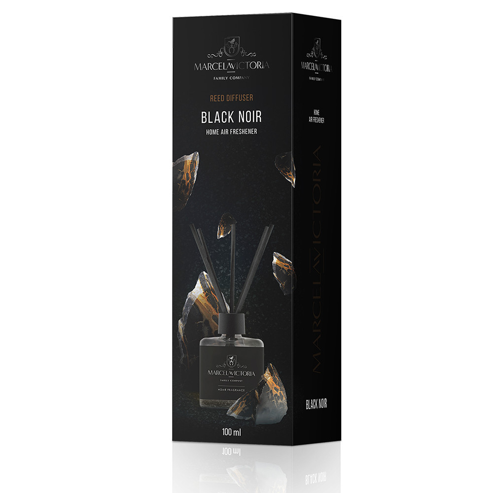 Аромадифузор для дому "Reed Diffuser" Black Noir (Чорний Нуар) 100мл Marcela&Victoria Київ - фото 1