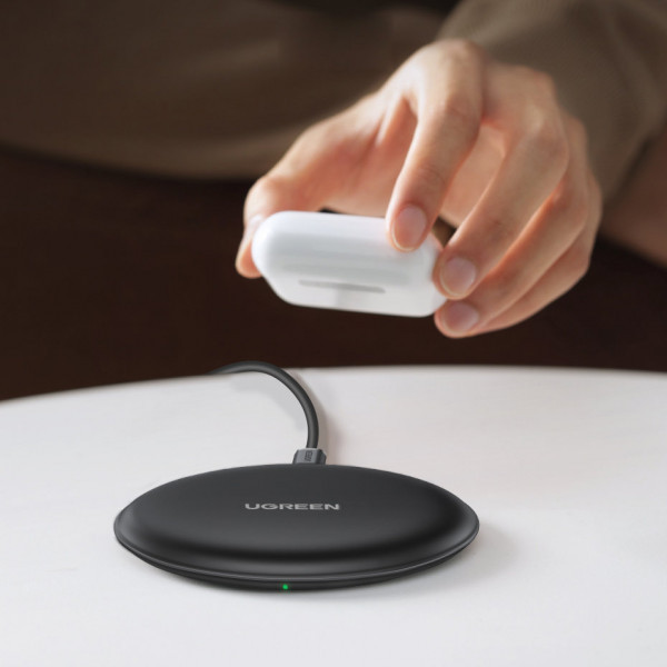 Зарядний пристрій Wireless Charging Pad 15W CD186 чорний Ugreen (80537) Киев - изображение 7