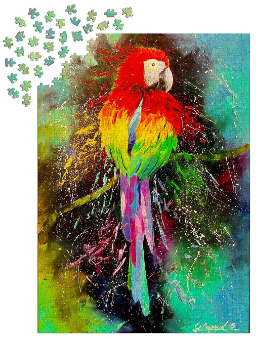 Пазл Різнобарвний папуга - Colorful Parrot (Enjoy-1787) Київ - фото 4