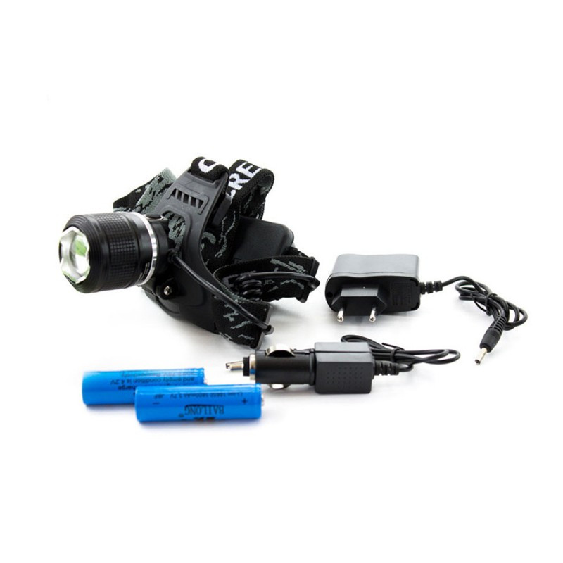 Ліхтарик налобний BAILONG BL-2199-T6 3 режими роботи, дальність до 800 метрів, 2 акумулятори 18650 Одеса - фото 3