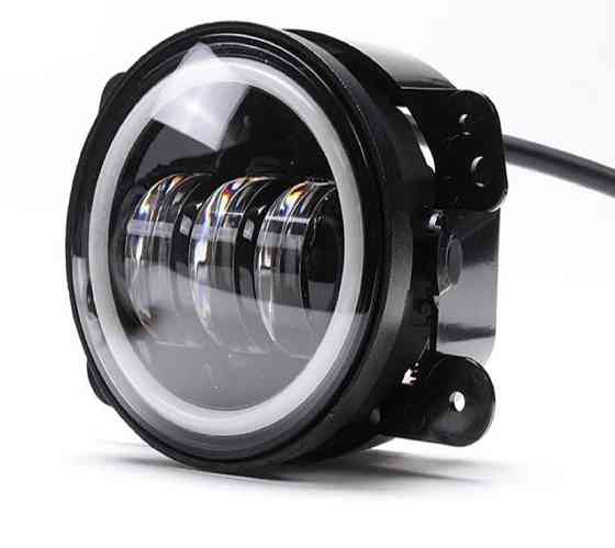 Протитуманні фари LED Dodge Jeep Chrysler 4 дюйми+дхо глазки 100 мм Харків