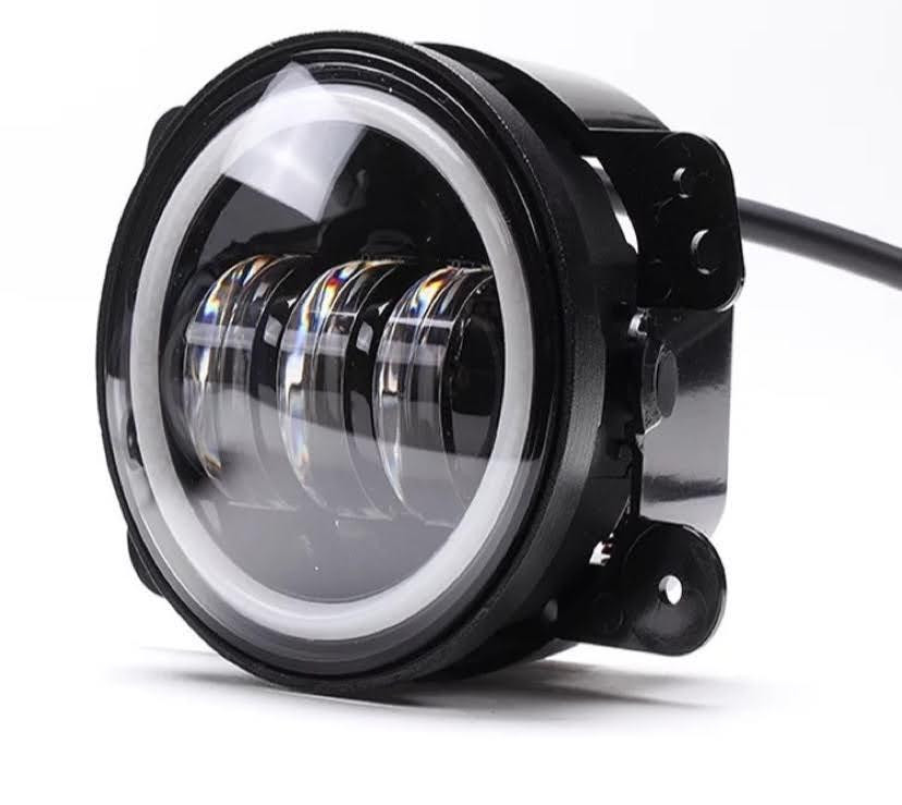 Протитуманні фари LED Dodge Jeep Chrysler 4 дюйми+дхо глазки 100 мм Харків - фото 1