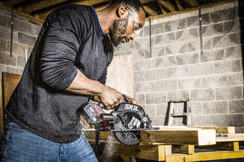 Пилка циркулярная бесщеточная аккумуляторная, SKIL 3571 CA XP + аккумулятор 4,0 Ah + зарядное устройство SW1E3571CA+BC1E3111AA Одесса - изображение 6