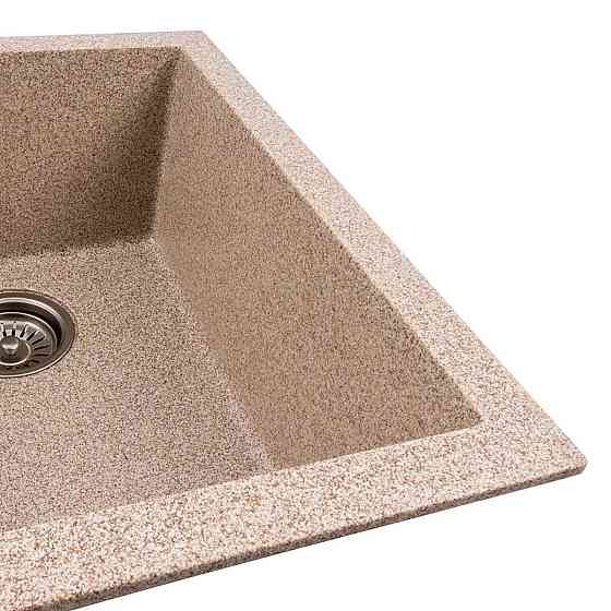 Мийка гранітна карамель VALESO VIATRIX 7950 (дві чаші, матова) Коломия