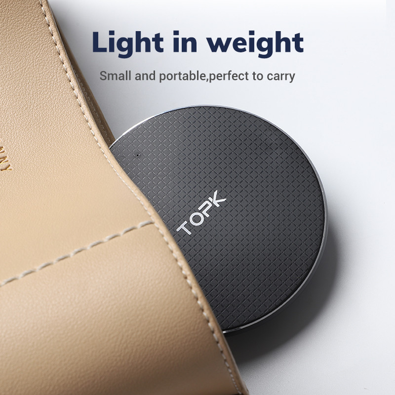 Беспроводное зарядное устройство Topk Wireless Charger B01W (Красное) Николаев - изображение 7