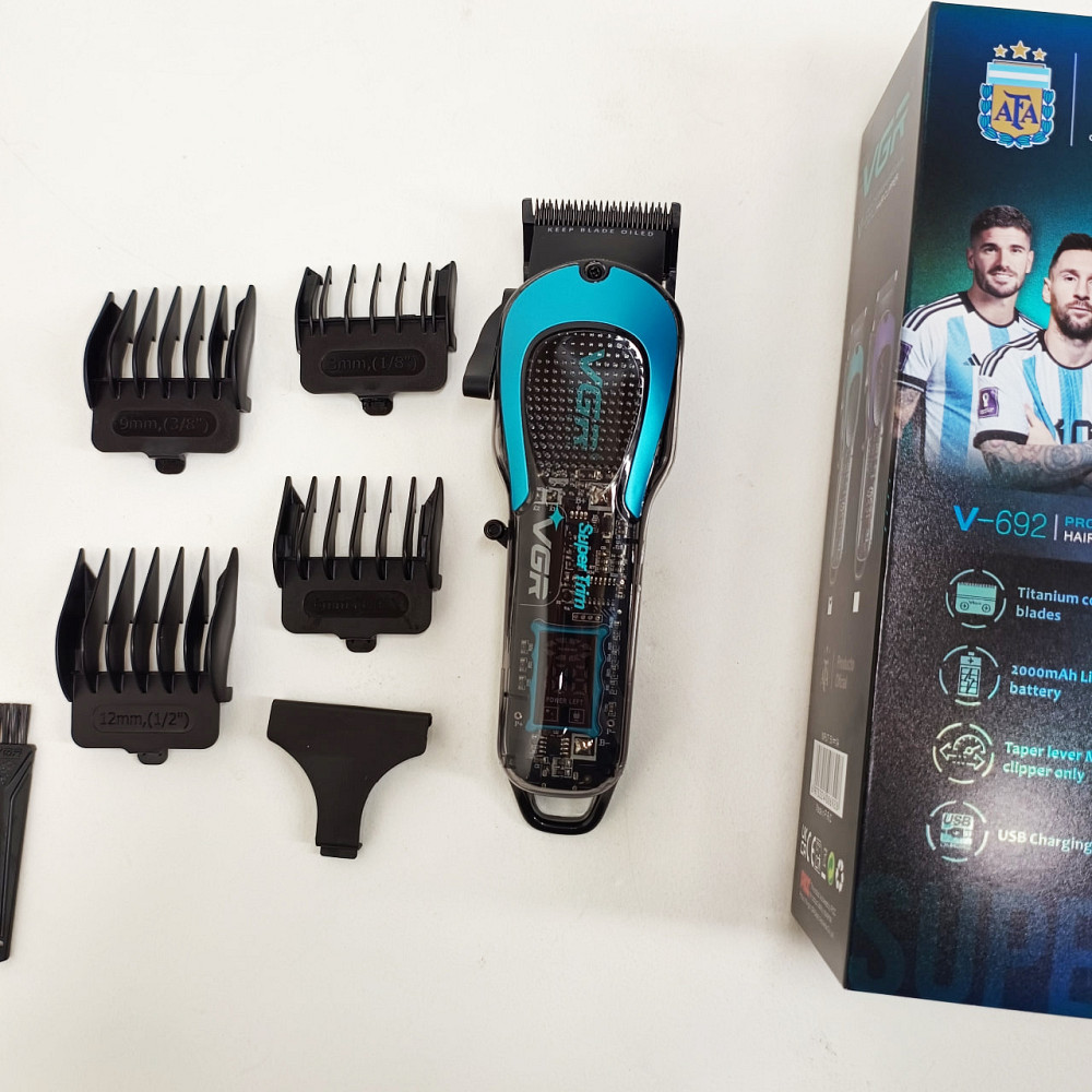 Малошумная машинка для стрижки волос, Машинка для стрижки на аккумуляторе Набор с зарядкой LA-95 Львов - изображение 6