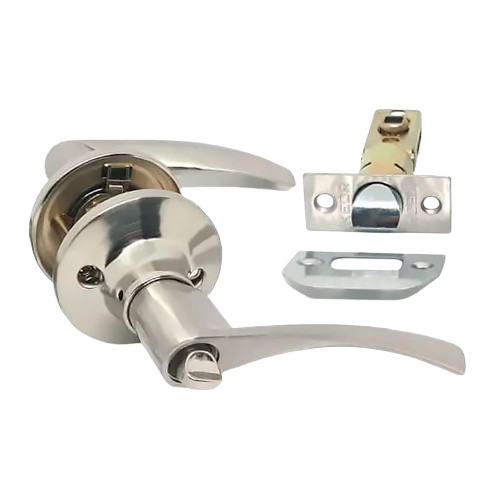 Ручка-кноб дверна D80-23BK (поворотник) SS(сатин) KEDR Житомир - изображение 1