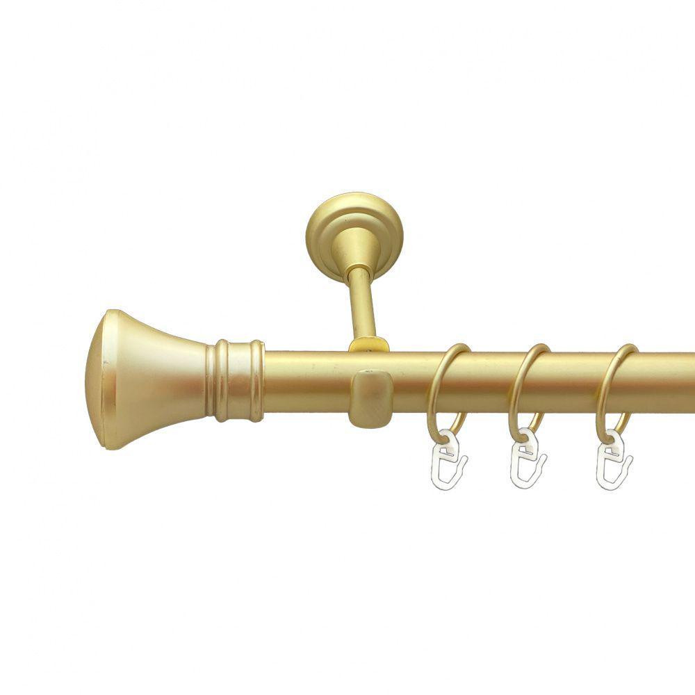 Карниз Orvit Люксор металевий однорядний відкритий Золото Матове 25 мм 300 см (00-00010189) Львів - фото 1