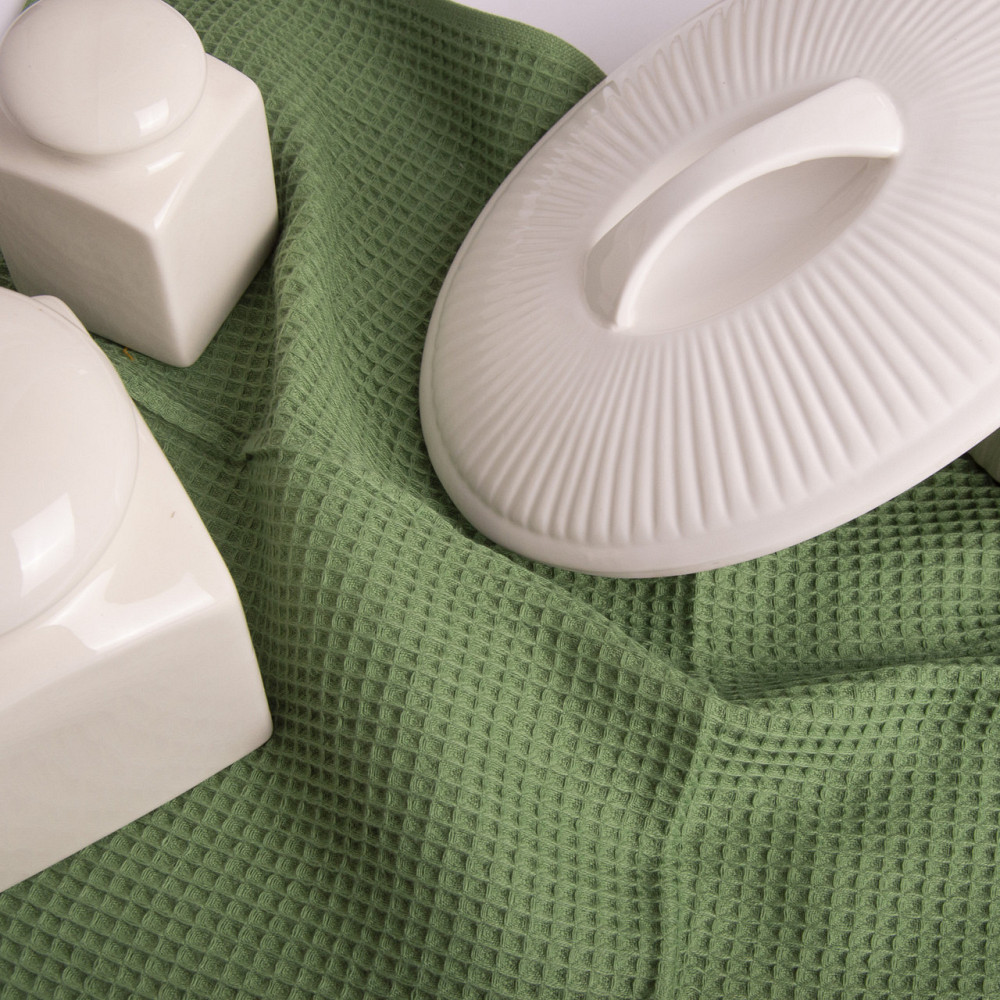 Вафельний рушник Ideal Textile 40х60 см 240 г/м2 (56860817) Оливковий Чернівці - фото 4