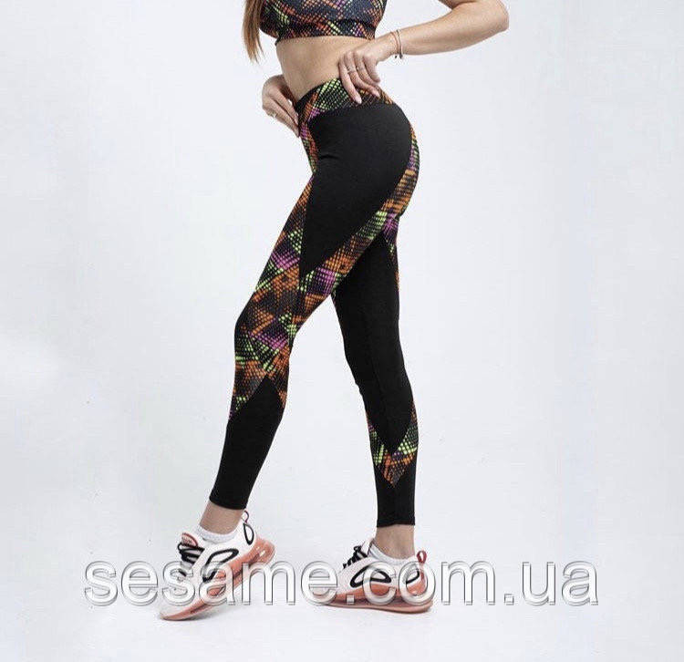 Костюм для фітнесу та йоги трійка лосини, футболка та топ Харків - фото 5