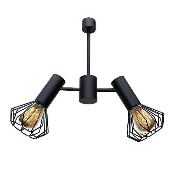 Люстра MSK Electric Diadem на два плафона Е27 черная NL 22152-2 BK Одесса