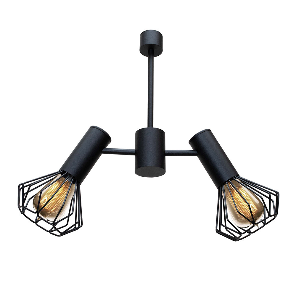 Люстра MSK Electric Diadem на два плафона Е27 черная NL 22152-2 BK Одесса - изображение 3