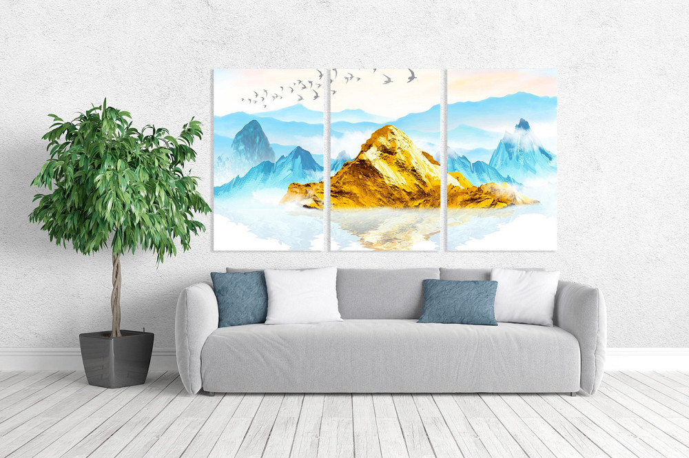 Модульная картина в гостиную / спальню  Золота гора  ART-193_3A Киев - изображение 2