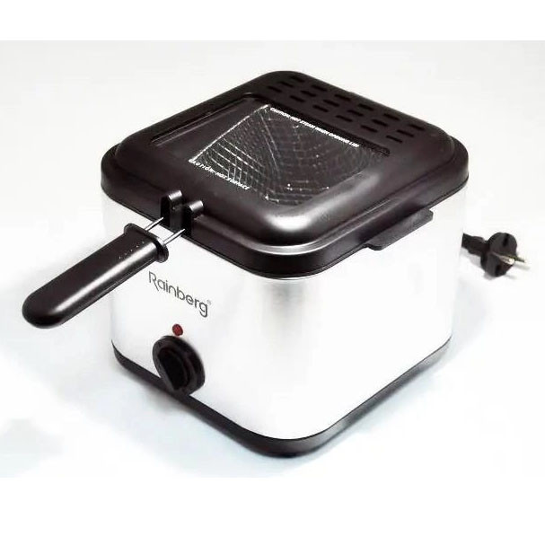 Фритюрница для дома Rainberg RB-2219 с терморегулятором и съемной чашей электрофритюрница мини фритюрница ZV-48 Львов - изображение 7