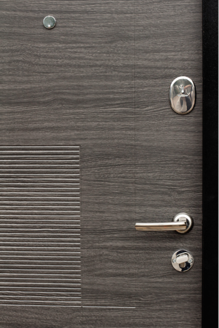 Дверь входная Наши Двери РУБЕЖ Венге горизонт серый 860х2050 мм Киев - изображение 2