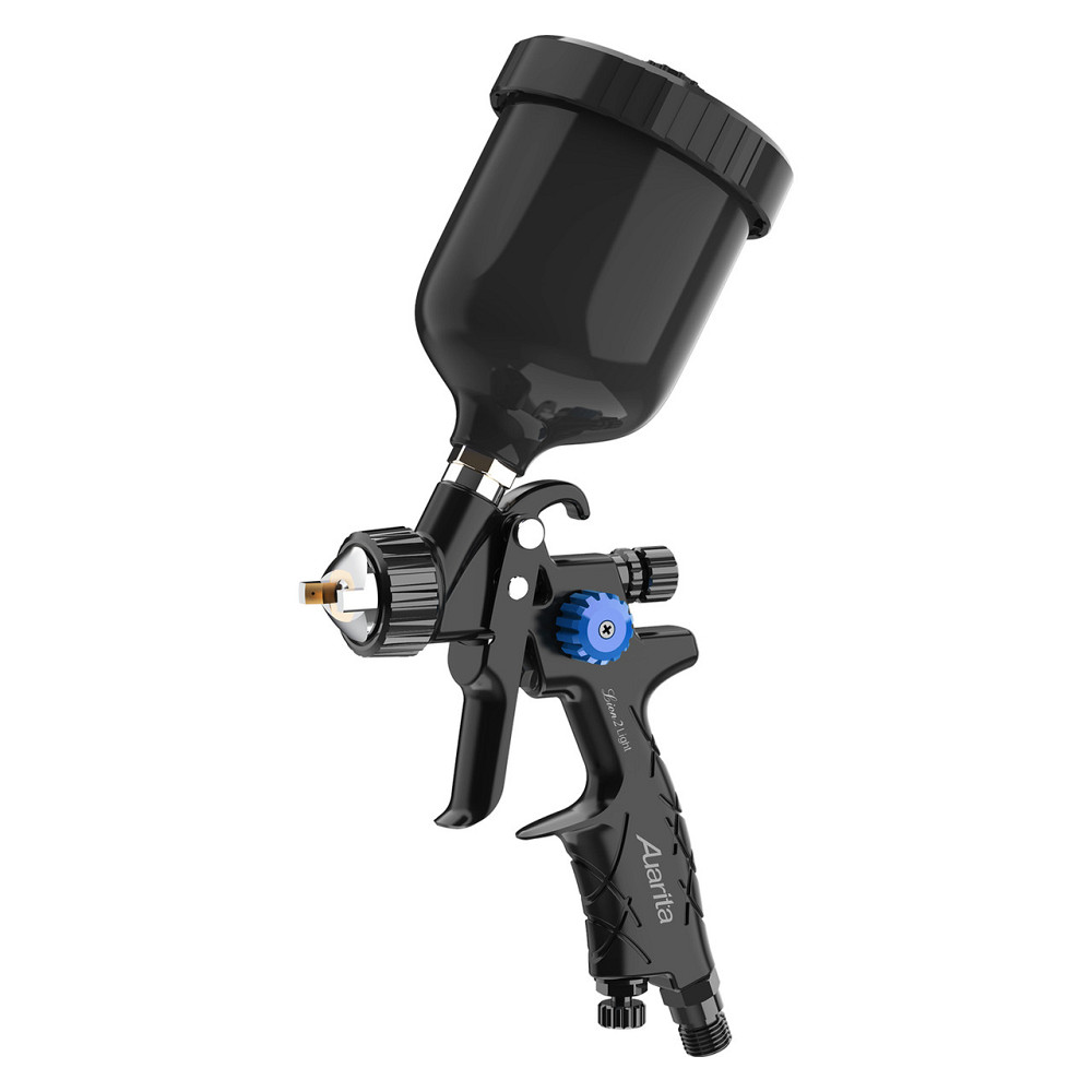 Пістолет фарбувальний пневматичний HVLP верх.пласт.бачок 250мл, форсунка-0,8мм  AUARITA LION-B-LIGHT-0.8 Одеса - фото 1