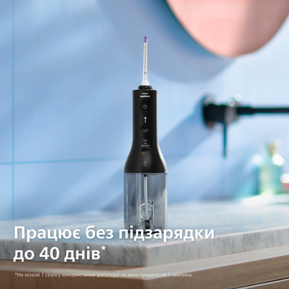 Іригатор Philips Sonicare Cordless Power Flosser 3000 HX3826/33 ( Black ) Харьков - изображение 17
